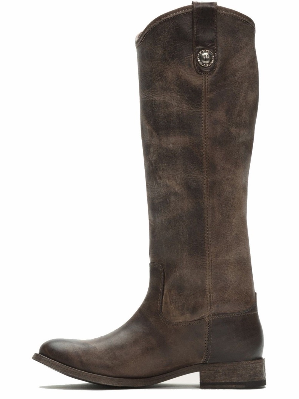 Frye Mellisa women Tall Brown Leather Riding Boots